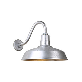 Warehouse One Light Outdoor Gooseneck Light in Galvanized (381|H-QSN15116-SA-96/QSNB-42-96)