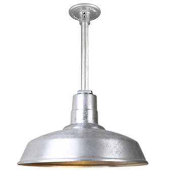 Warehouse One Light Pendant in Galvanized (381|H-QSN15116-SA-96/QSN12``ST3-96/QSNHDSMC-96)