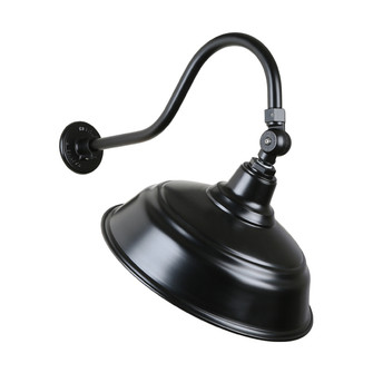 Warehouse One Light Outdoor Gooseneck Light in Black (381|H-QSN15116-SA-91/QSNHL-A-91/QSNSK-91)