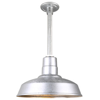 Warehouse One Light Pendant in Galvanized (381|H-QSN15114-SA-96/QSN12``ST3-96/QSNHDSMC-96)