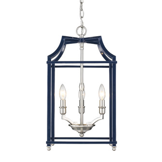 Leighton PW Three Light Pendant in Pewter (62|8401-3P PW-NVY)