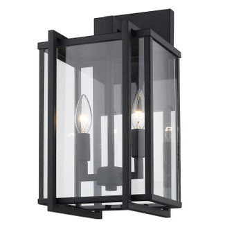 Tribeca Two Light Outdoor Wall Sconce in Natural Black (62|6071-OWM NB-CLR)