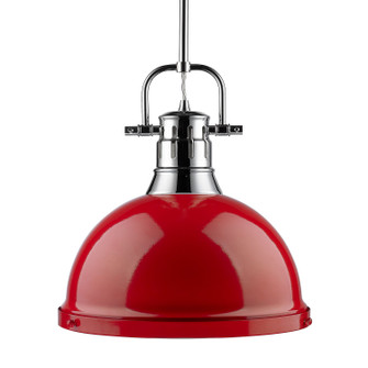 Duncan One Light Pendant in Chrome (62|3604-L CH-RD)