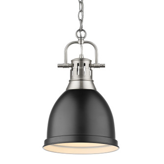 Duncan One Light Pendant in Pewter (62|3602-S PW-BLK)