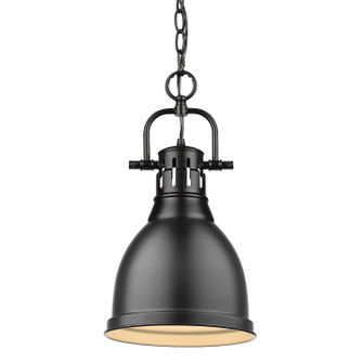 Duncan One Light Pendant in Matte Black (62|3602-S BLK-BLK)