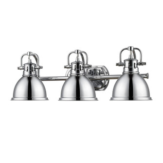 Duncan Three Light Bath Vanity in Chrome (62|3602-BA3 CH-CH)