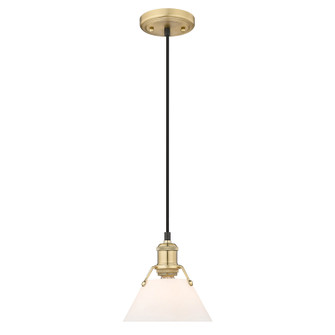 Orwell One Light Mini Pendant in Brushed Champagne Brass (62|3306-S BCB-OP)