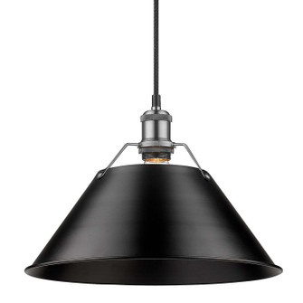 Orwell One Light Pendant in Pewter (62|3306-L PW-BLK)