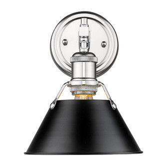 Orwell One Light Bath Vanity in Chrome (62|3306-BA1 CH-BLK)