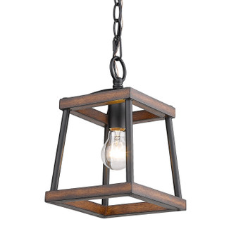 Teagan One Light Mini Pendant in Natural Black (62|3184-M1L NB-RO)