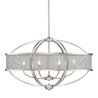 Colson Six Light Linear Pendant in Pewter (62|3167-LP PW-PW)
