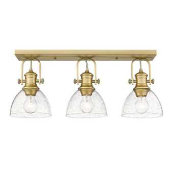 Hines Three Light Semi-Flush Mount in Brushed Champagne Brass (62|3118-3SF BCB-SD)