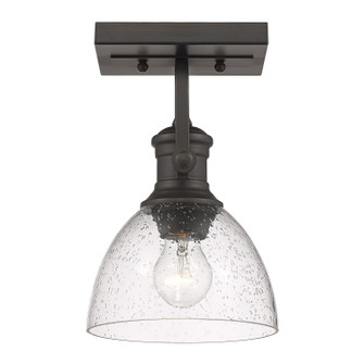 Hines One Light Semi-Flush Mount in Rubbed Bronze (62|3118-1SF RBZ-SD)