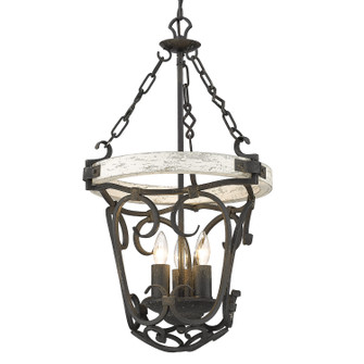 Madera ABI Three Light Pendant in Antique Black Iron (62|1821-3P ABI-CDW)