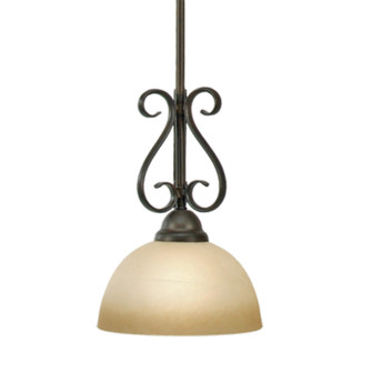 Riverton One Light Mini Pendant in Peppercorn (62|1567-M1L PC)