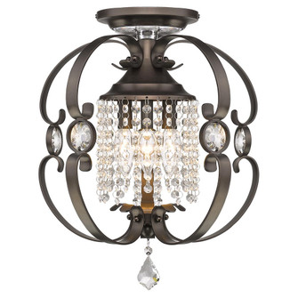 Ella EBB Three Light Semi-Flush Mount in Brushed Etruscan Bronze (62|1323-SF EBB)