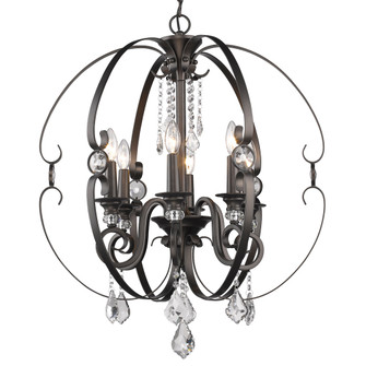 Ella EBB Six Light Chandelier in Brushed Etruscan Bronze (62|1323-6 EBB)