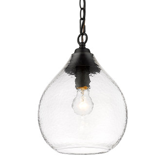 Ariella One Light Pendant in Matte Black (62|1094-S BLK-HCG)