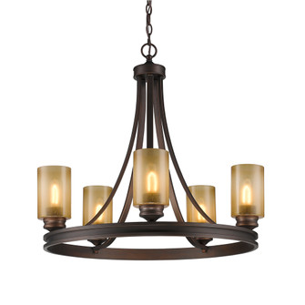 Hidalgo Five Light Chandelier in Sovereign Bronze (62|1051-5 SBZ)