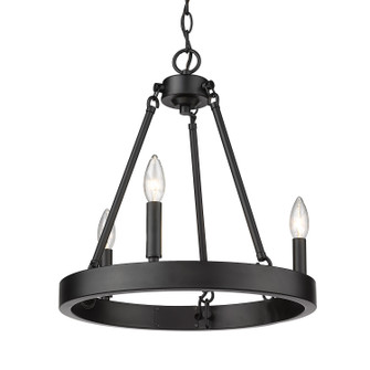 Alastair Three Light Chandelier in Matte Black (62|1017-3 BLK)