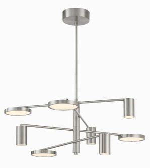 Swivel LED Chandelier in Brushed Nickel (42|P5496-084-L)