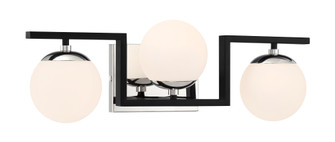Alluria ll Three Light Bath in Polished Nickel And Coal (42|P5423-572)