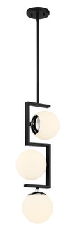 Alluria ll Three Light Pendant in Polished Nickel And Coal (42|P5421-572)