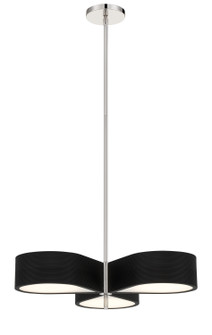 Side Step LED Pendant in Coal With Polished Nichel High (42|P5345-572-L)
