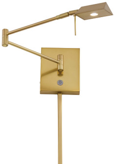 George'S Reading Room LED Swing Arm Wall Lamp in Honey Gold (42|P4318-248)
