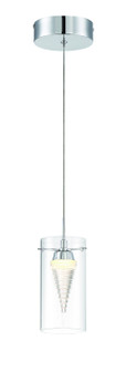 Funnel Cloud LED Mini Pendant in Chrome (42|P20-077-L)