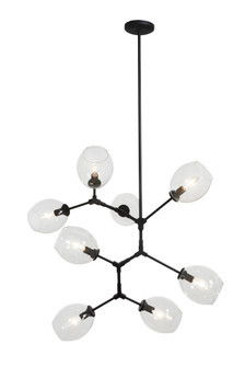 Nexpo Eight Light Pendant in Coal Black (42|P1365-66A)
