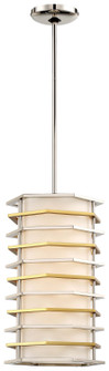 Levels LED Mini Pendant in Polished Nickel W/Honey Gold (42|P1071-657-L)