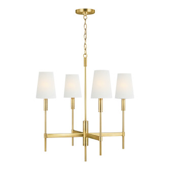 Beckham Classic Four Light Chandelier in Burnished Brass (454|TC1034BBS)