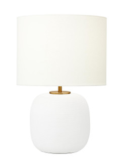 Fanny One Light Table Lamp in Matte White Ceramic (454|HT1071MWC1)