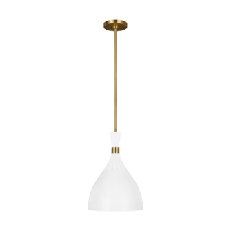 Joan One Light Pendant in Matte White (454|EP1151MWT)