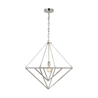Carat One Light Pendant in Polished Nickel (454|CP1141PN)