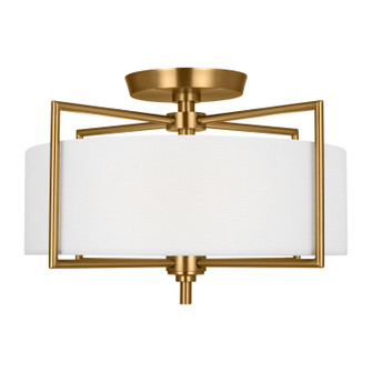 Perno Two Light Semi-Flush Mount in Burnished Brass (454|CF1122BBS)
