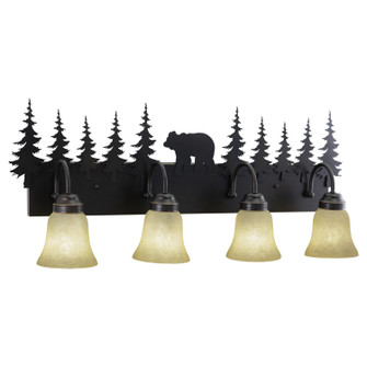 Bozeman Four Light Vanity in Burnished Bronze (63|VL55704BBZ)