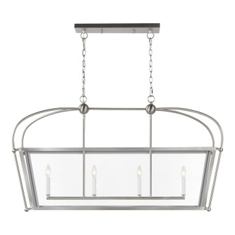 Charleston Four Light Linear Foyer in Brushed Nickel (454|6691004-962)