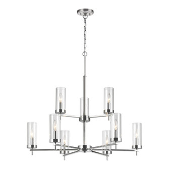 Zire Nine Light Chandelier in Chrome (454|3190309-05)