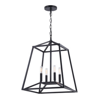 Hayes Four Light Pendant in Black (63|P0310)