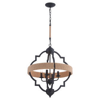 Beaumont Four Light Pendant in Textured Gray (63|P0308)