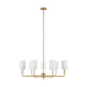 Foxdale Nine Light Chandelier in Satin Brass (454|3109309-848)