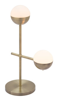 Waterloo Two Light Table Lamp in Bronze, White (339|56050)