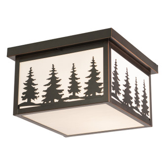 Yosemite Two Light Outdoor Flush Mount in Burnished Bronze (63|OF33412BBZ)