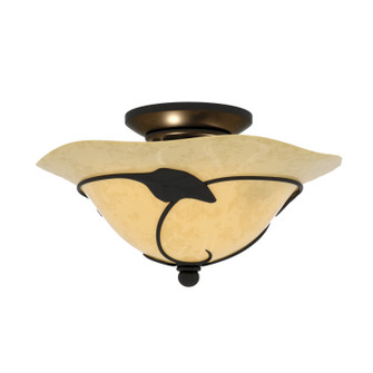 Vine LED Fan Light Kit or Semi Flush Ceiling Light in Oil Shale (63|LK38812OL)