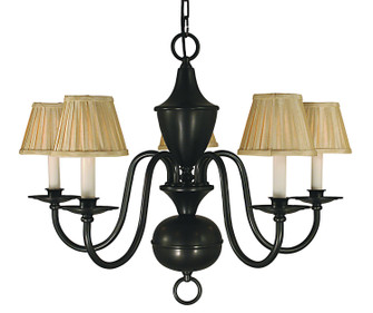 Jamestown Five Light Chandelier in Satin Pewter (8|2535 SP)