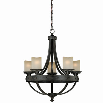 Halifax Five Light Chandelier in Black Walnut (63|H0135)
