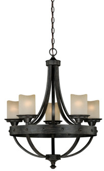 Halifax Five Light Chandelier in Black Walnut (63|H0135)