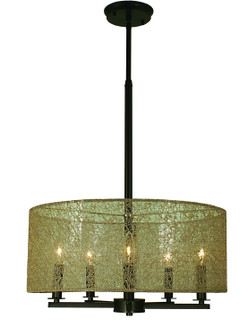 Chloe Five Light Chandelier in Polished Nickel (8|1217 PN)